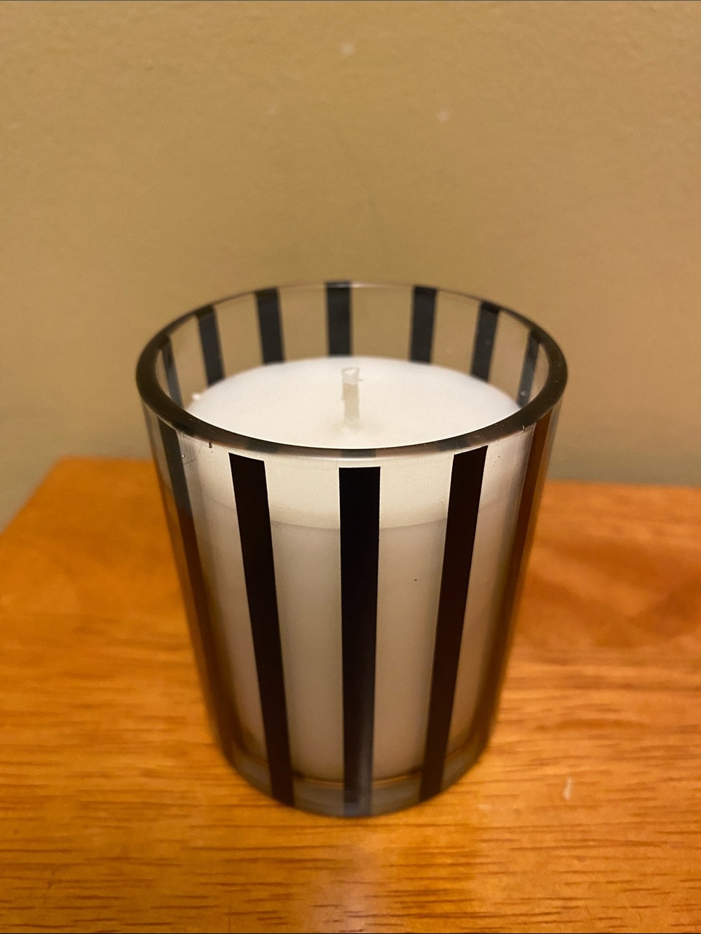 Kate Spade for Target Stripe Glass Mini Candle - Face in the Sun NEW!